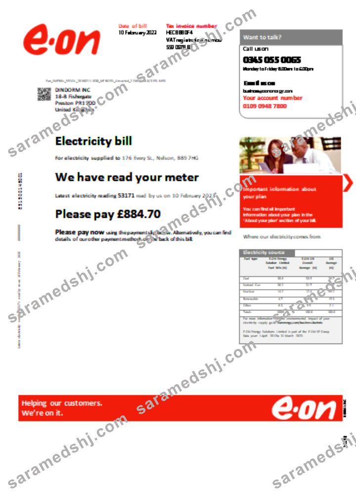 E.ON UK utility business bill,  SCR2